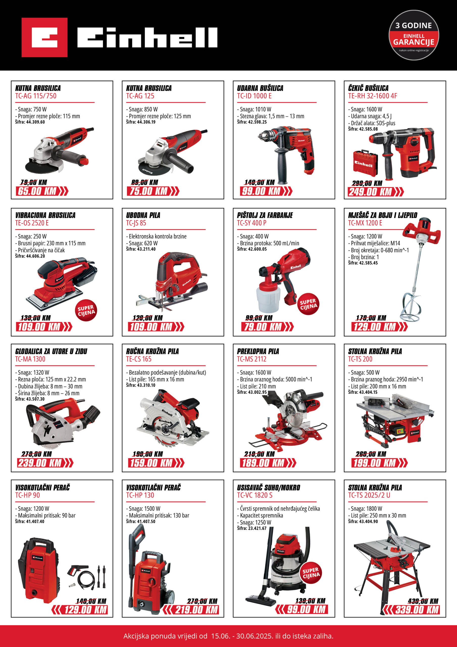 Einhell akcija 15.06. 30.06.2025 Einhell akcija 15.06. 30.06.2025