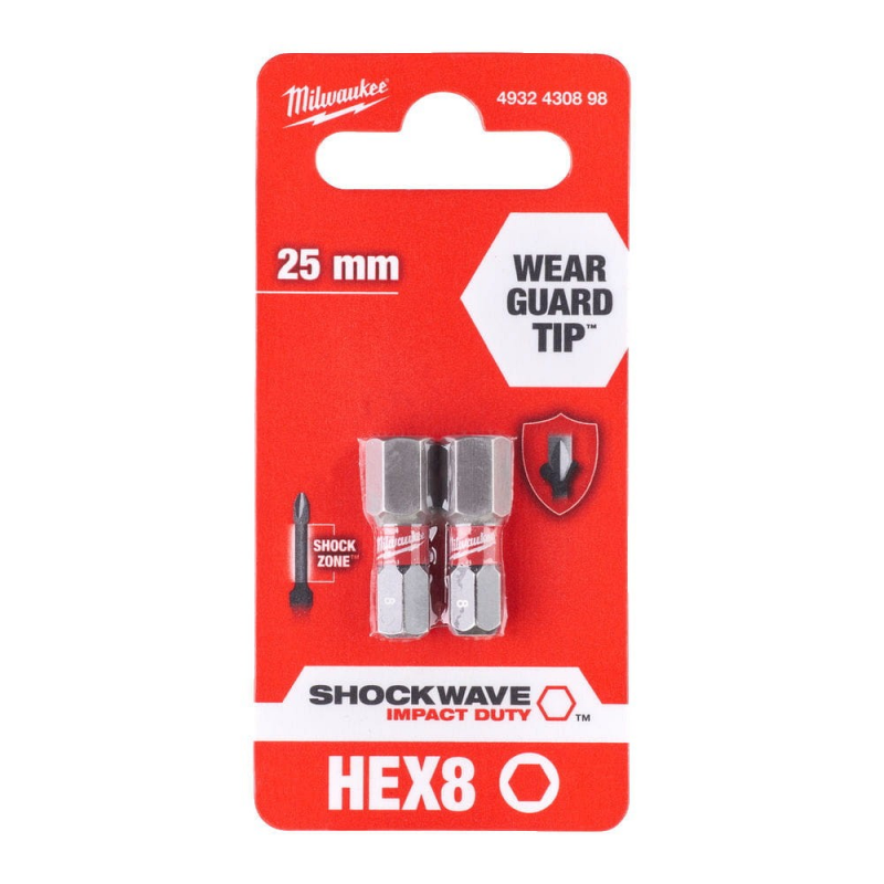 BIT IMBUS 8X25 IMPACT 2/1 MILWAUKEE 4932430898